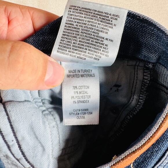 Citizens of Humanity Jean Women 28 Blue Denim Olivia‎ Ankle Button Fly High Rise - Picture 6 of 15